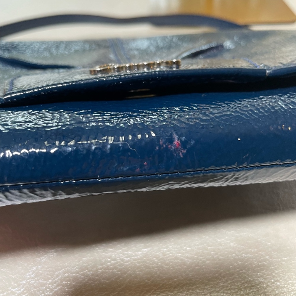 ‼️SPRING SALE Coach Midnight Blue Leather Wristlet 🌙 - Picture 15 of 17